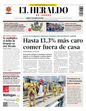 Cover of El Heraldo de Juarez