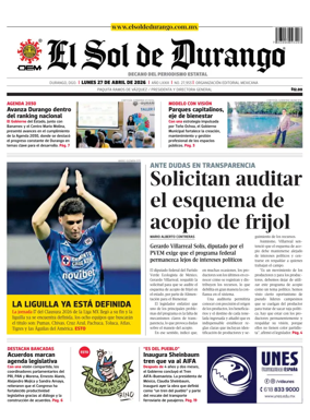 Cover of El Sol de Durango