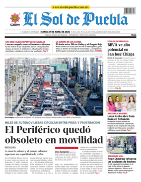 Cover of El Sol de Puebla