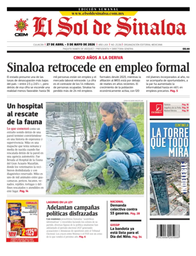 Cover of El Sol de Sinaloa