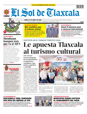Cover of El Sol de Tlaxcala