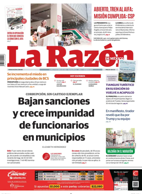 Cover of La Razon de Mexico