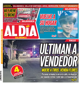 Cover of Periodico Al Dia (Salamanca)