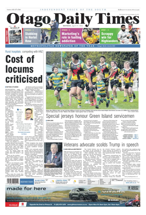 Cover of Otago Daily Times