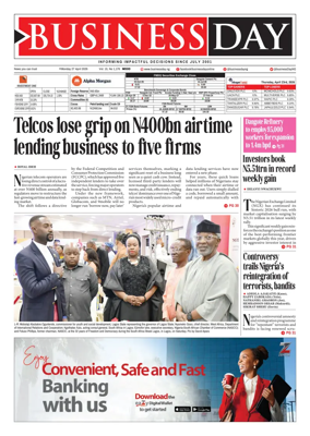Cover of Business Day (Nigeria)