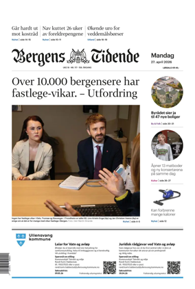 Cover of Bergens Tidende
