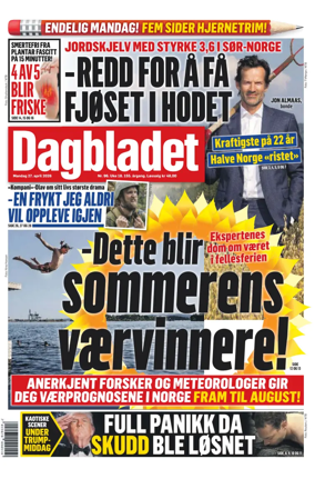 Cover of Dagbladet