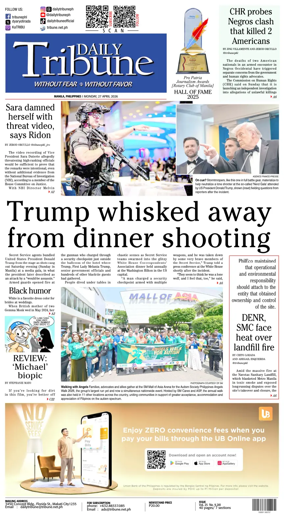 Cover of Daily Tribune (Philippines)