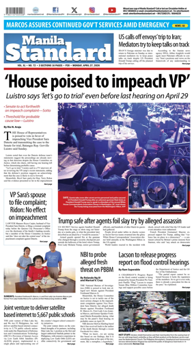 Cover of Manila Standard