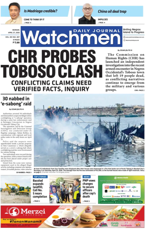Cover of Watchmen Daily Journal