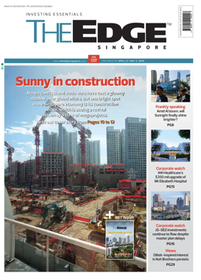 Cover of The Edge Singapore