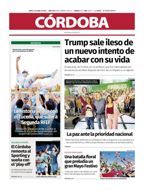 Cover of Diario Cordoba