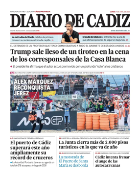 Cover of Diario de Cadiz