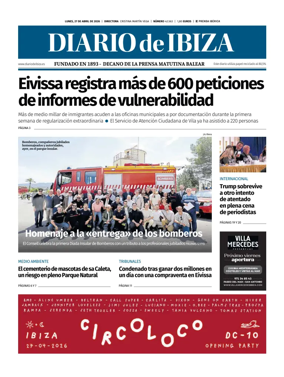 Cover of Diario de Ibiza