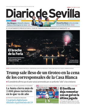 Cover of Diario de Sevilla