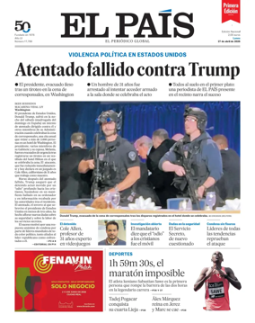 Cover of EL PAIS primera edicion