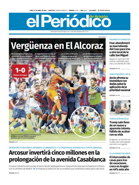 Cover of El Periodico Aragon