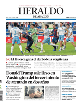Cover of Heraldo de Aragon