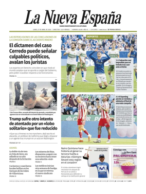 Cover of La Nueva Espana (Occidente)