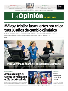 Cover of La Opinion de Malaga