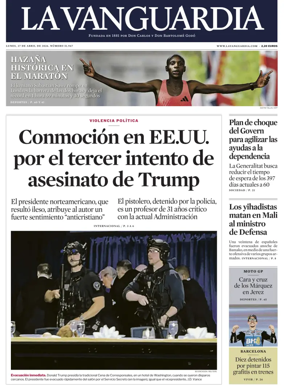 Cover of La Vanguardia (1st Edition)
