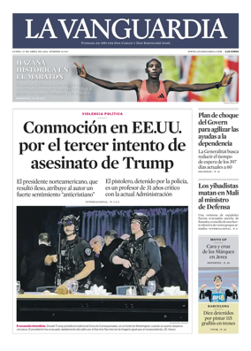 Cover of La Vanguardia