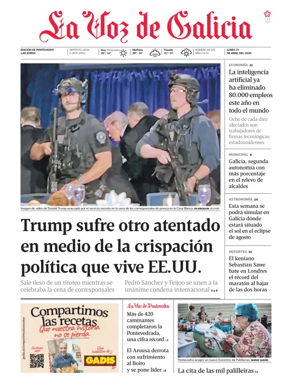 Cover of La Voz de Galicia (Deza)