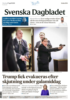 Cover of Svenska Dagbladet