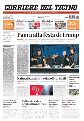 Cover of Corriere del Ticino