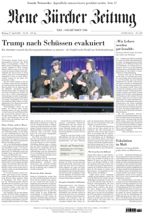 Cover of Neue Zurcher Zeitung