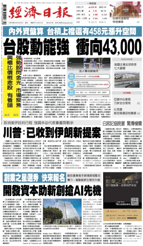 Cover of Economic Daily News (Taiwan)