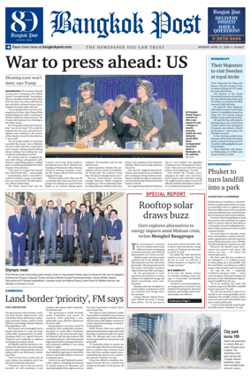 Cover of Bangkok Post