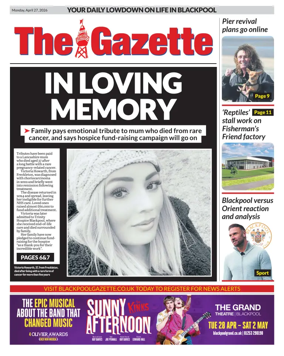 Cover of Blackpool Gazette