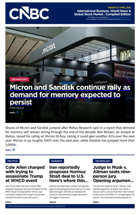 Cover of CNBC