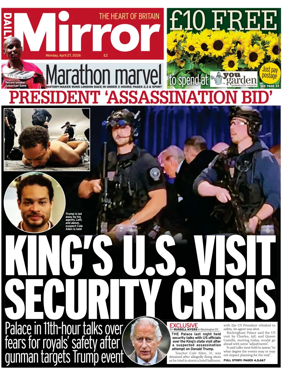Cover of Daily Mirror