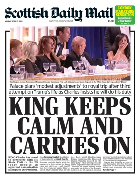 Cover of Scottish Daily Mail