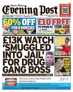 Cover of South Wales Evening Post