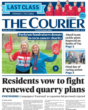 Cover of The Courier & Advertiser (Perth and Perthshire Edition)