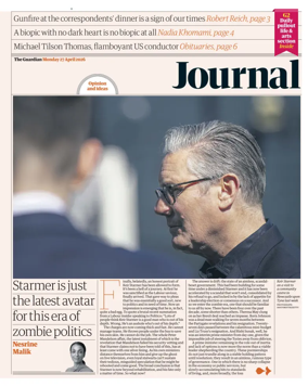 Cover of The Guardian e-paper Journal