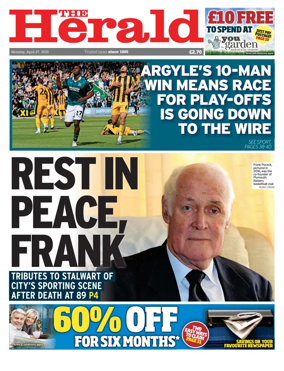 Cover of The Plymouth Herald