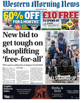 Cover of Western Morning News