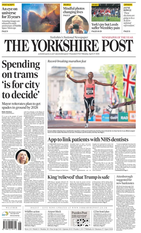 Cover of Yorkshire Post