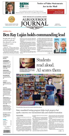 Cover of Albuquerque Journal