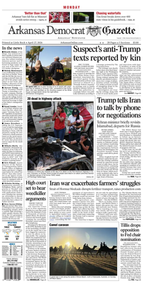 Cover of Arkansas Democrat-Gazette