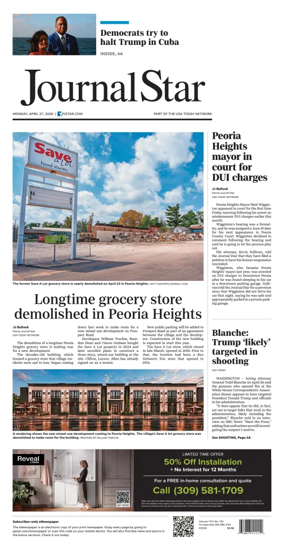 Cover of Journal Star (Peoria)