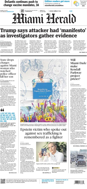 Cover of Miami Herald