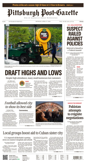 Cover of Pittsburgh Post-Gazette