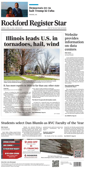 Cover of Rockford Register Star