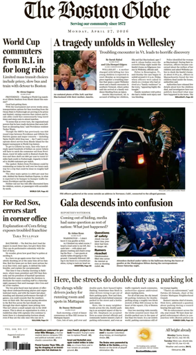 Cover of The Boston Globe