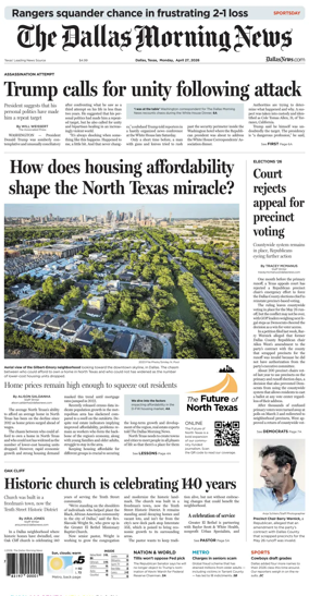 Cover of The Dallas Morning News